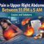 Pain in Upper Right Abdomen Between 11 PM & 5 AM?